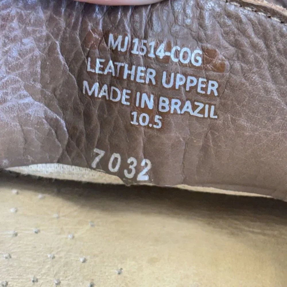 Marc Joseph New York Men's Size 10.5 Brown Leather Driving Slip On Loafers